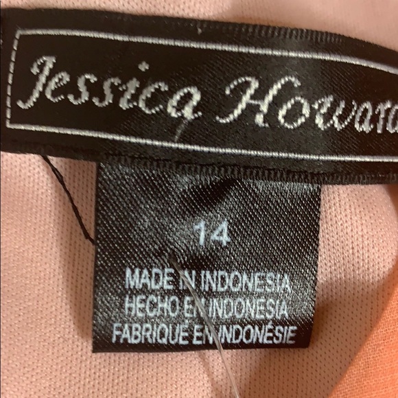 Peach, Tan and Cream Mid-length Dress Size 14 New - Picture 6 of 7